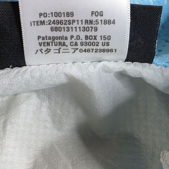 Patagonia Nine Trails Vest Men’s Size Medium Gray Blue Lightweight Reflective - Picture 6 of 7